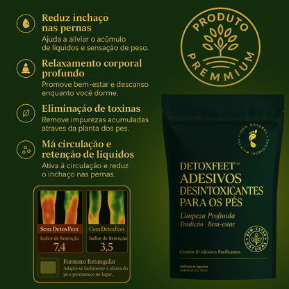 DETOXFEET™ – DESINTOXICA, DESCANSA E RENOVA DURANTE A NOITE